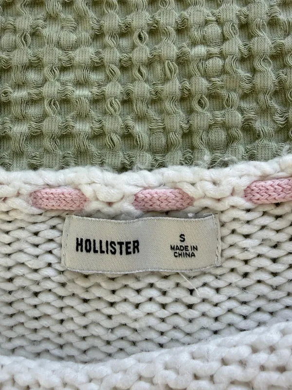 Hollister knitted sweater with pink ribbon, small - Image 6
