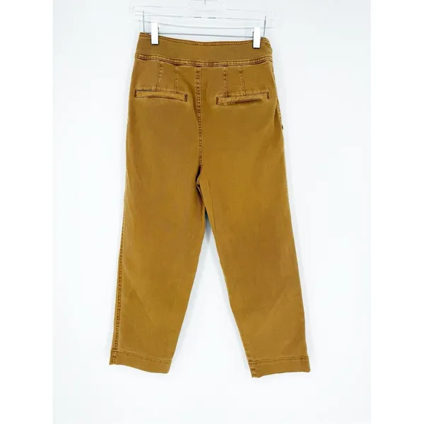 Free People High Waist‎ Belted Pants Women's 2 Tan Boho Chic - Image 3