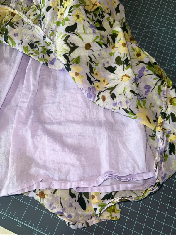 Vineyard Vines Lavender and Yellow Floral Smocked Dress - Image 6