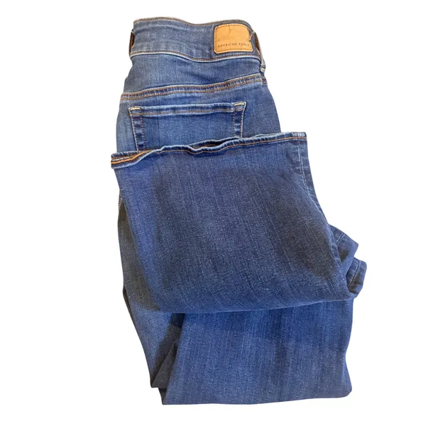 American Eagle Artist‎ Flare Jeans Womens 12 Blue Excellent Super Stretch Denim - Image 14
