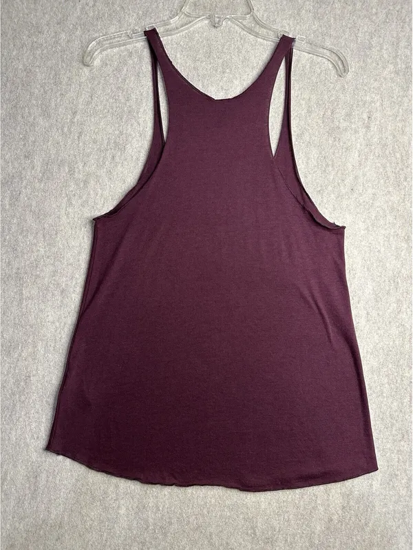 OBEY Giant Graphic Sugar Skull Tank Top Women’s Large Maroon Racerback USA - Image 4