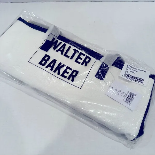 Walter Baker‎ Carly Bag Tote Women's One Size Natural Canvas Minimalist Preppy - Image 7
