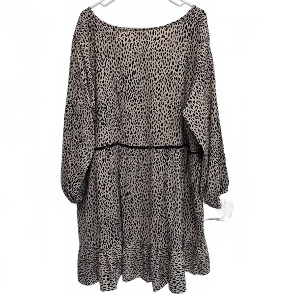 Avenue Leopard Stance High Low Tunic Blouse Plus Size 30/32 - Image 3