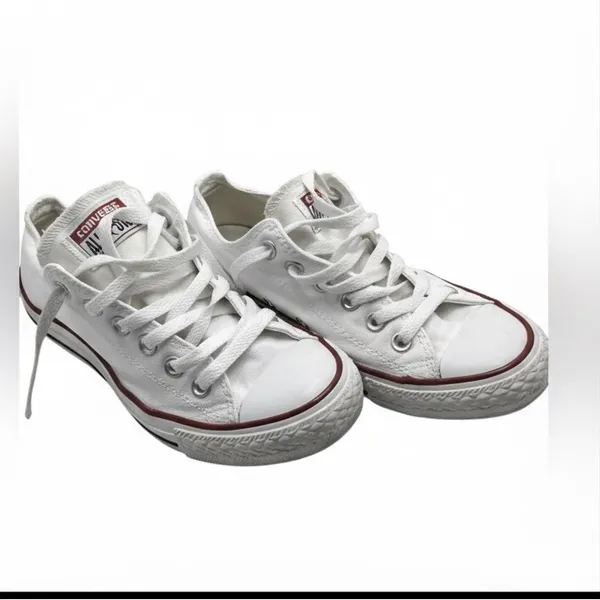 Converse All Star retro low tops white Size 7 W. Size 5 men - Image 13