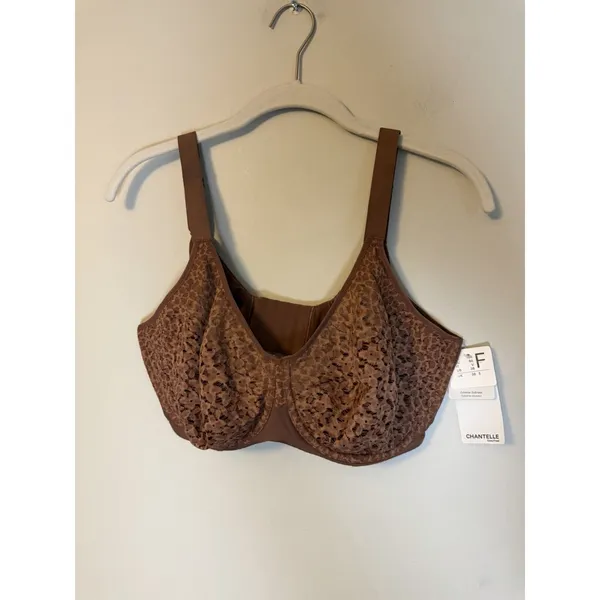 Chantelle NORAH 38DDD SEAMLESS COMFORT Super Soft BRA Brown Underwire 13F1 $88 - Image 3