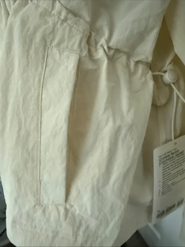 lululemon athletica Cream Peplum Zip Bomber Jacket - Image 8
