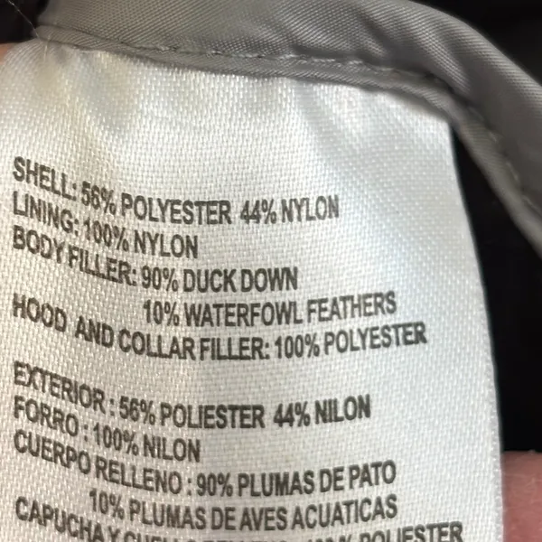 Andrew Marc Womens XL Coat Packable‎ Premium Down Puffer Taupe Metallic Hood - Image 3