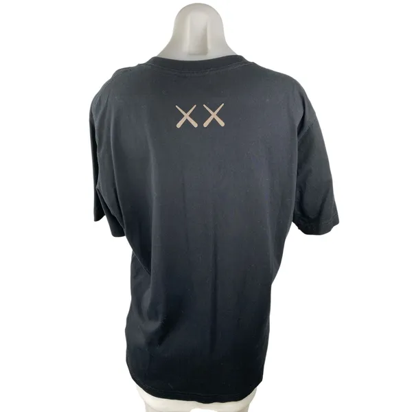 KAWS x Uniqlo UT Womens Black Graphic Print Short Sleeve T Shirt Tee Top Size M - Image 2