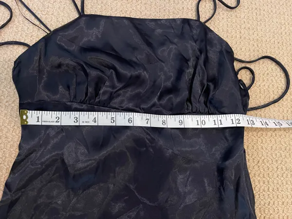 ZARA Spaghetti Strap Midi Satin Dress Size S - Image 7