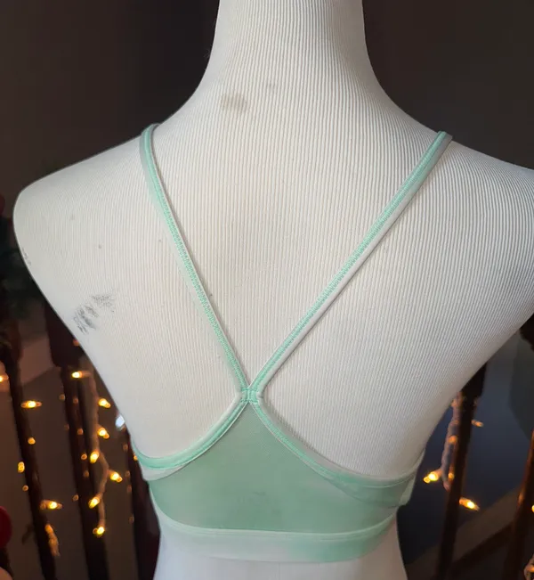 Nike Dri - Fit Mint green and white sports bra - Image 4