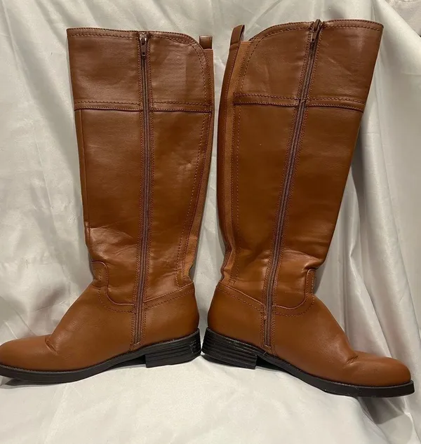 Liz Claiborne Camel Brown Roundup Riding Boots 6 - Image 2