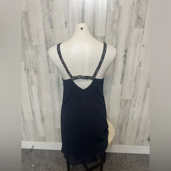 Navy blue dress Blue Size L - Image 5