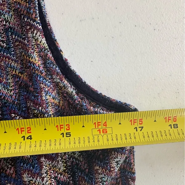 Maeve Anthropologie Westwater Chevron Knit Shift Dress Size Medium‎ EUC 0368 - Image 8
