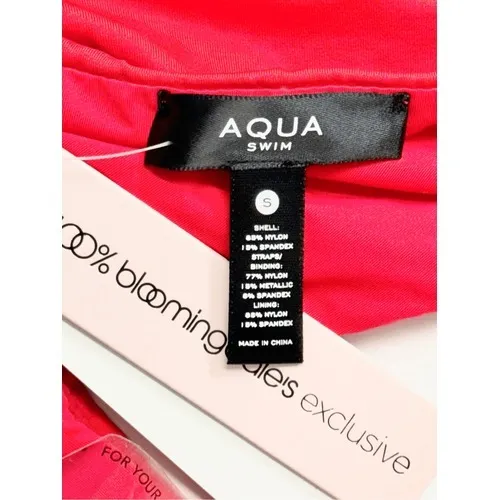 AQUA Bikini Bottom Swimwear Red Pink Beachwear Size Small‎ NEW - Image 6