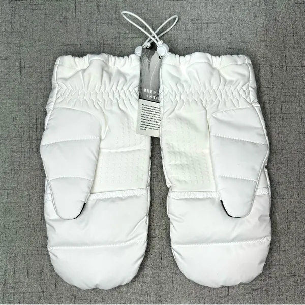 Lululemon Wunder Puff Down Mittens White Unisex Large XL NWT - Image 4