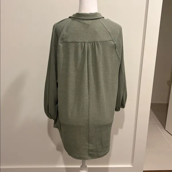 NWT Entro Waffle Weave Front Pocket Shirt Sz M - Image 4