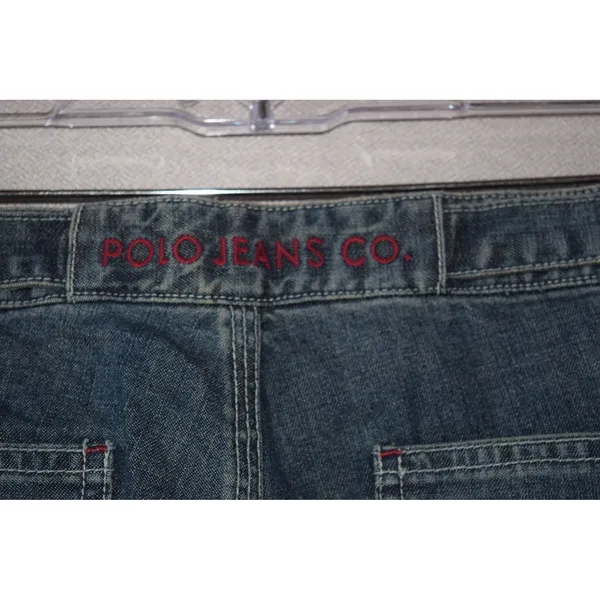 Polo Jeans Co Ralph Lauren Carpenter Pants Womens 6 Blue NEW Wide Leg Utility - Image 3