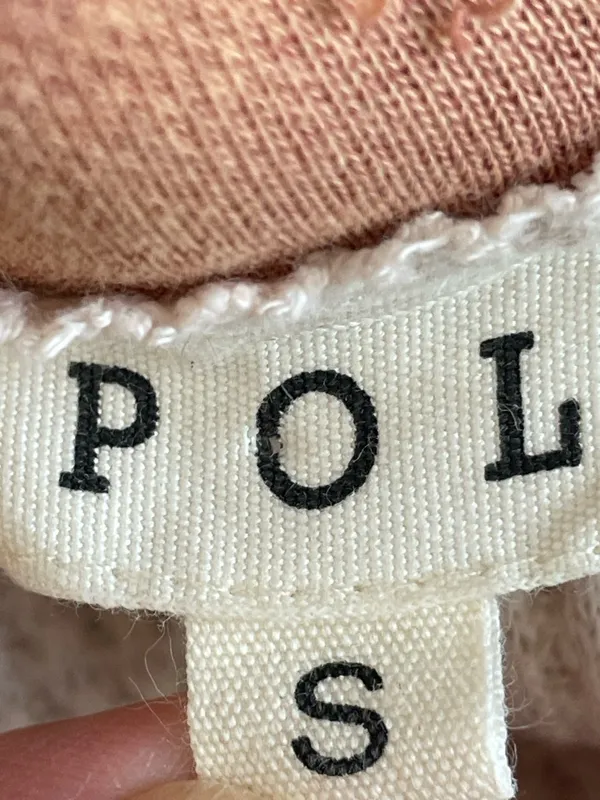 POL Two-Tone Waffle Knit Pullover in Cream and Brown - Image 4