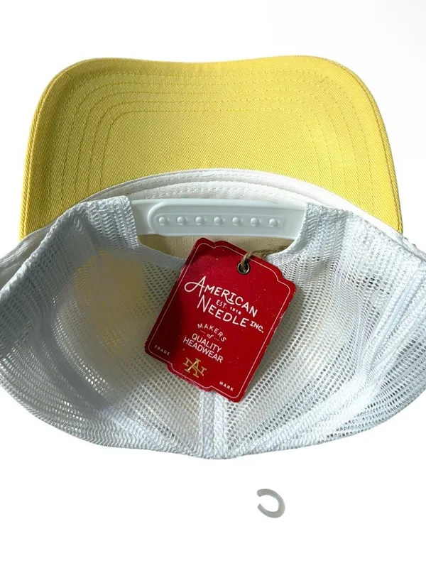 NWT American Needle Yellow & White Bronco Patch Trucker Hat BRONCO - Image 2