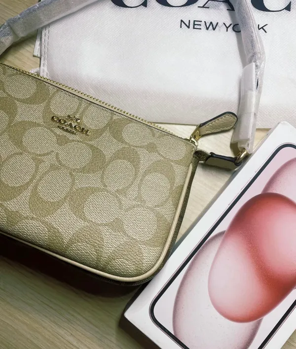 Coach Nolita 19 In Blocked Signature Canvas Bag Purse CA444 - Image 6