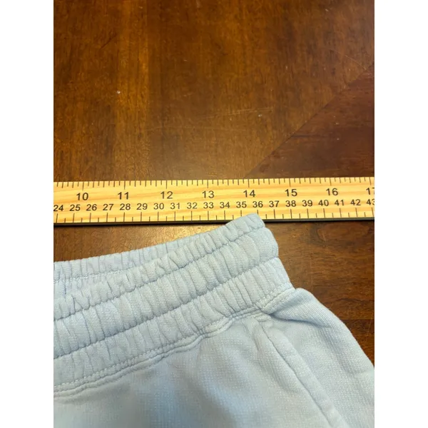 Comfort Colors Sweatpants Women Medium Blue Jesus Set Me Free Graphic Joggers - Image 5