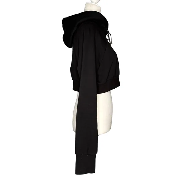 Cyberdog London Hoodie L Cropped Snake‎ Moon Alien Constellation Cyber Goth Rave - Image 5