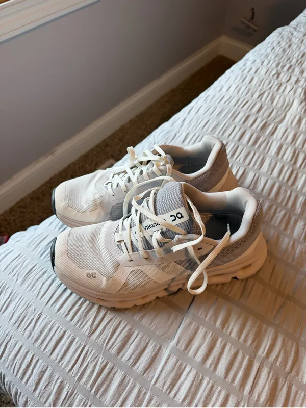 ON Cloudrunner Sneaker in White/Frost size Women's 7.5 - Image 3