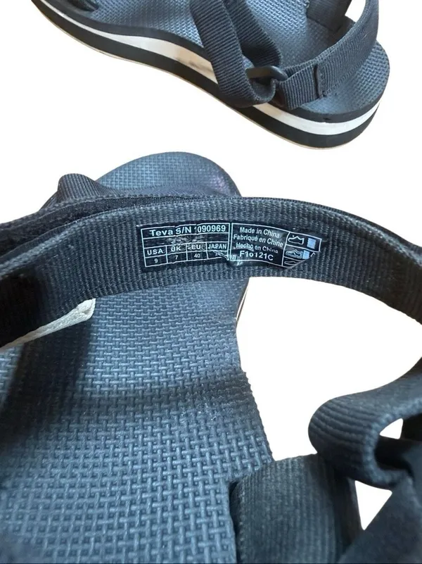 Teva Midform Universal Sandals 1090969 Black Womens Size 9 - Image 3