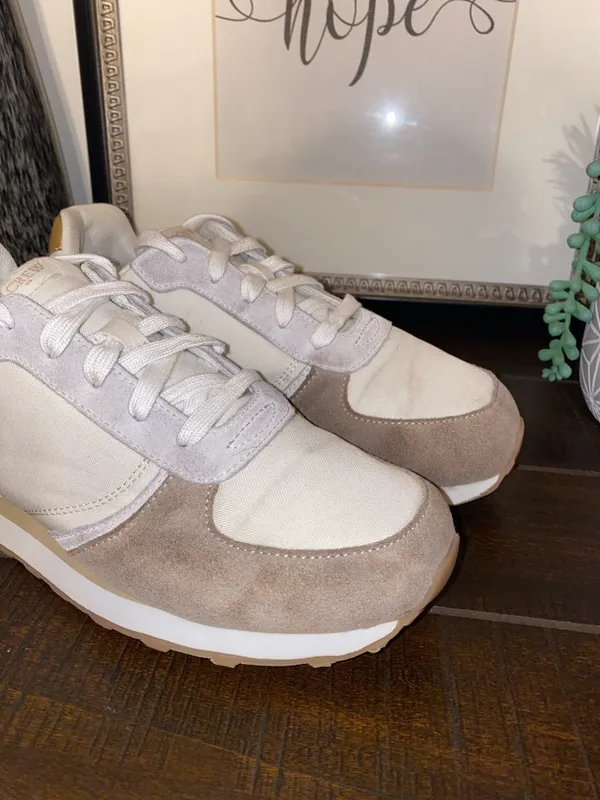 J. Crew Women's Suede Trainer Walking Sneakers Size 8 - Image 3