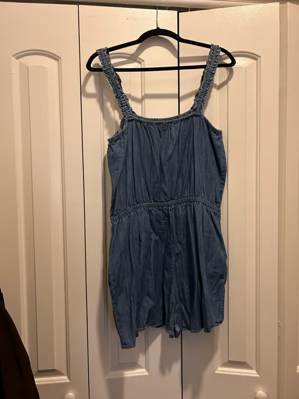 Express denim short jumpsuit - Image 2