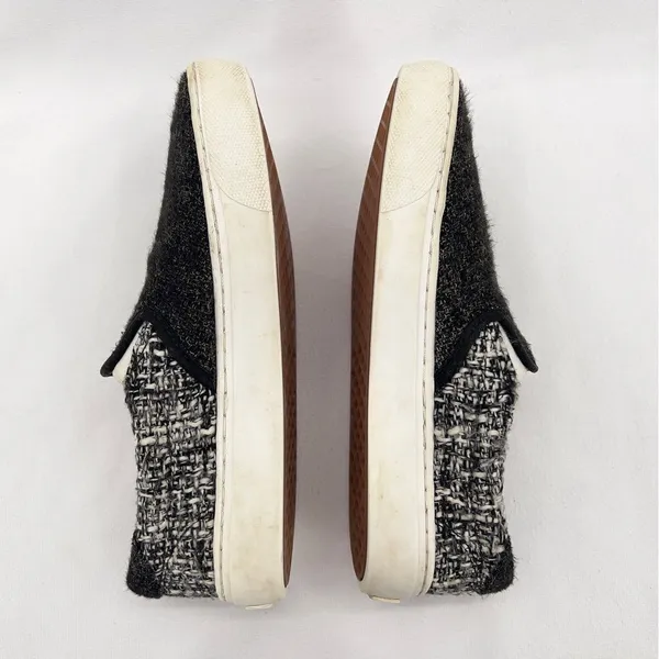 Vans Classic Slip On Sneakers in Black and White size 7 - Image 5