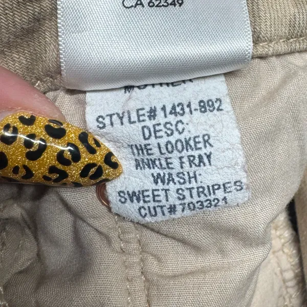 Mother The Looker Ankle Fray in Sweet Stripes size 27 - Image 9