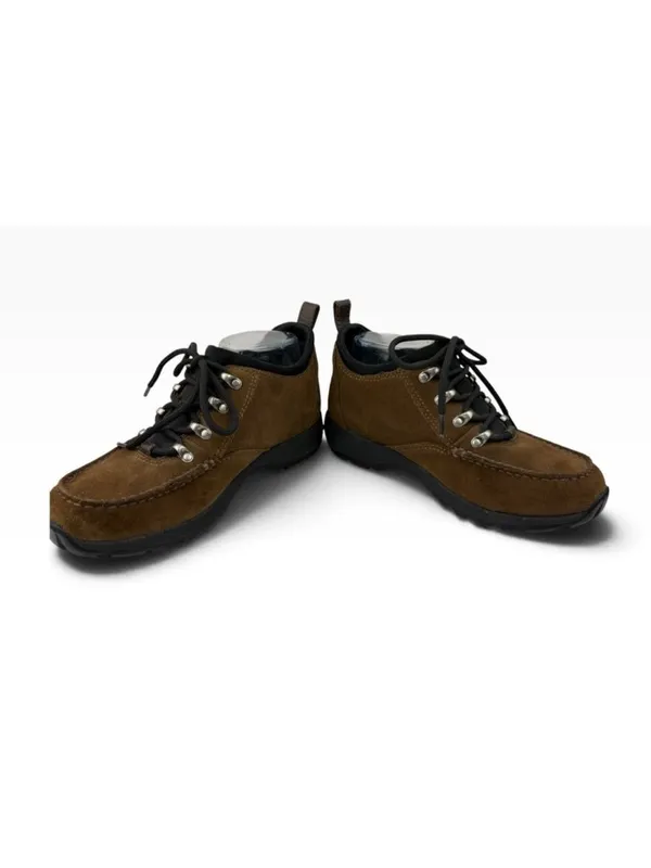 -Lands End Low Top Hiking Boots Womens 7B Brown Suede Leather Outdoor Activewear - Image 7