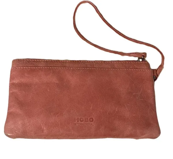 Hobo International Pink Leather Wristlet Pouch - Image 2