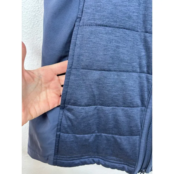 Columbia Place‎ to Place Vest Women Size S Blue Quilted Full Zip Funnel Neck - Image 2