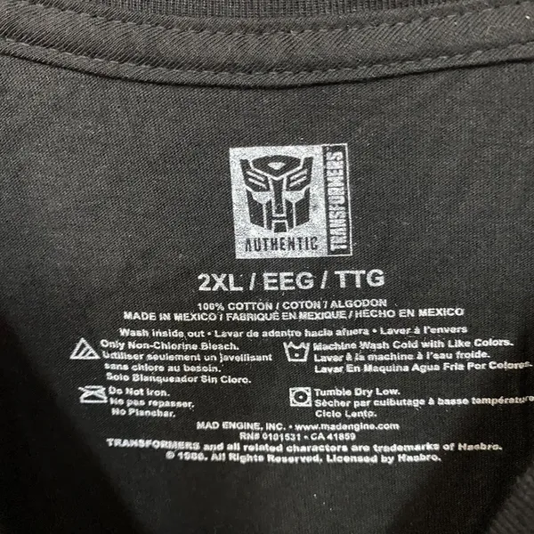 Transformers The Movie T-Shirt 2XL - Image 5