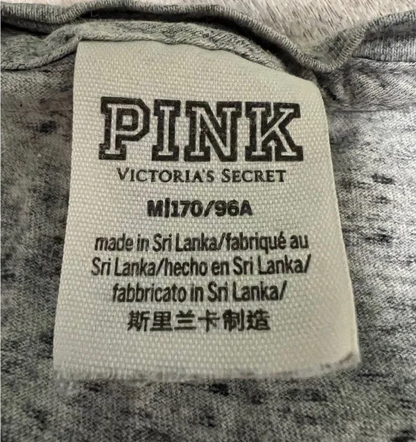 Victorias Secret “Pink” in purple sequin lettering T-Shirt - Image 3