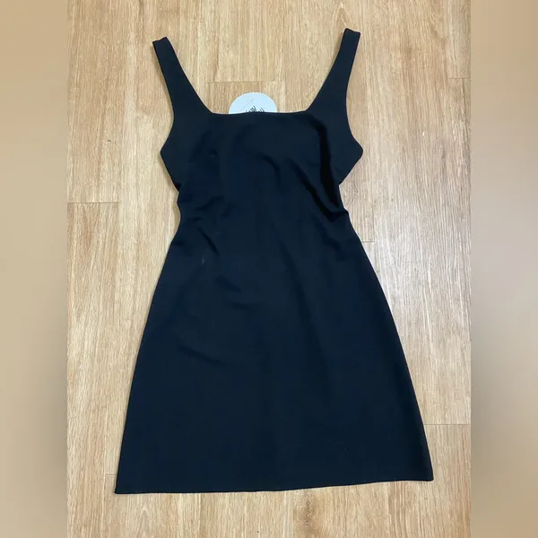Princess Polly Black Square-Neck Mini Dress with Straps - Image 3
