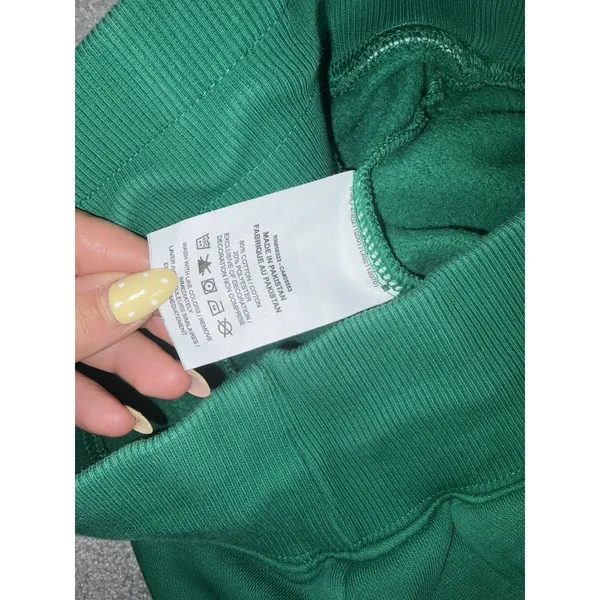 Nike Women's Green Sweats/joggers Fleece Size S Inseam 28 - Image 6