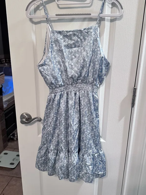 Altar'd State Blue Floral Mini Dress - Image 2