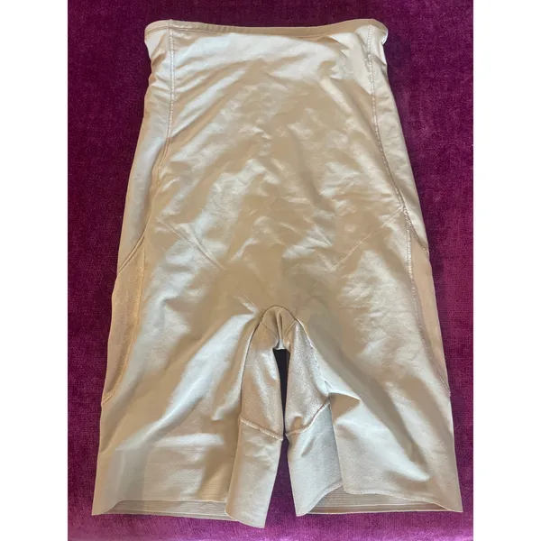 MIRACLESUIT *BEIGE COLOR* Shapewear Shorts Thighs Tummy Waist Slimming Large L - Image 4