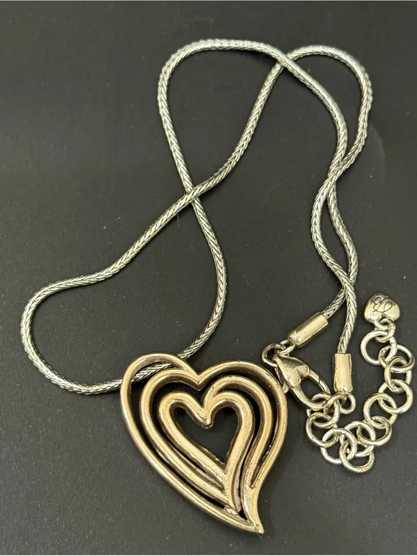 Retired BRIGHTON Infinity Heart Pendant Love Forever Silver-plated Necklace - Image 5