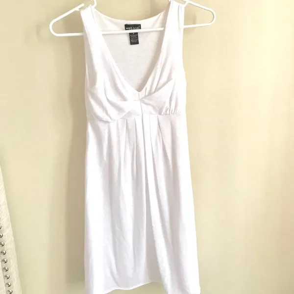 Wet Seal Whilte Sleeveless Short Dress Sz S - Image 2
