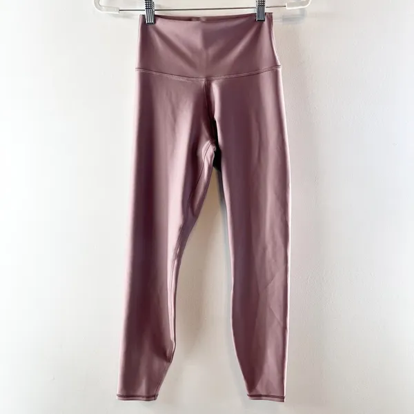 Alo 7/8 High Waist Airlift Leggings Mushroom Purple Small - Image 4