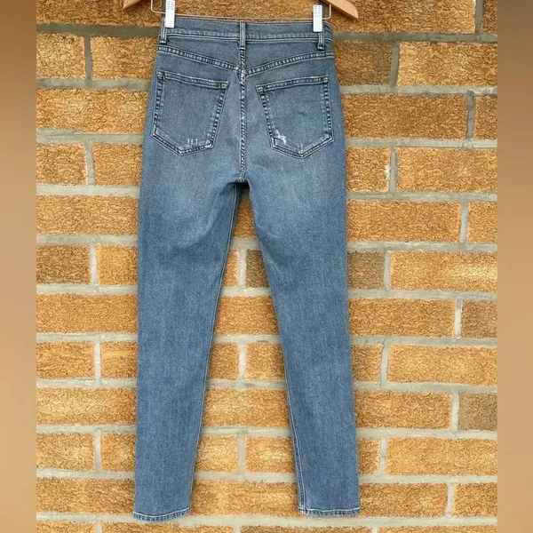 Reformation High Skinny Crop Jeans Patch Pockets 27 - Image 2