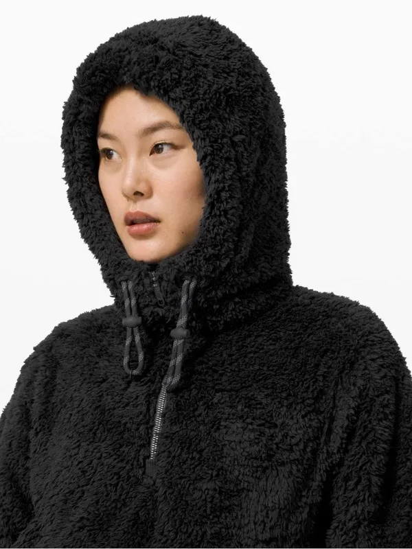 Lululemon Oh So Sherpa Half Zip Sweatshirt black minimalist cozy cabin outdoor 6 - Image 2
