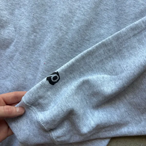 Passion Brand crewneck sweatshirt features a distinct red embroidered cursive script reading "The Desire of Our Souls" across the chest - Image 4