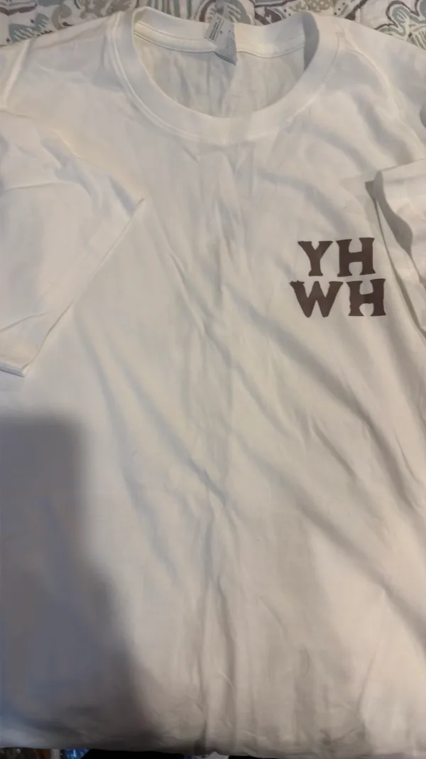 YHWH T shirt White Size M - Image 2