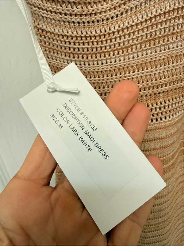 Torn by Ronny Kobo Knit Maxi Dress Vacation Beach Resortwear Medium NWT‎ - Image 5