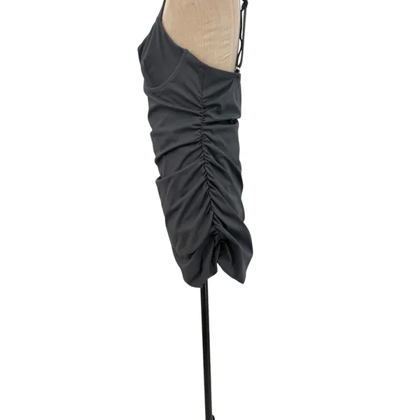 Skims Sculpting Swim Ruched One Piece Gunmetal Gray Shaping‎ Swimsuit XL NWT - Image 8